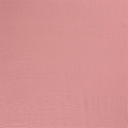 Winter - Dreilagiger Baumwoll-Musselin antik pink