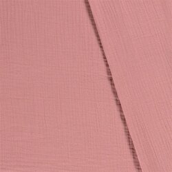 Winter - Dreilagiger Musselin - antik pink