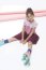 Winter - Dreilagiger Musselin Uni - antik pink