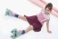 Winter - Dreilagiger Musselin Uni - antik pink