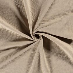 Winter - Dreilagiger Musselin Uni - beige