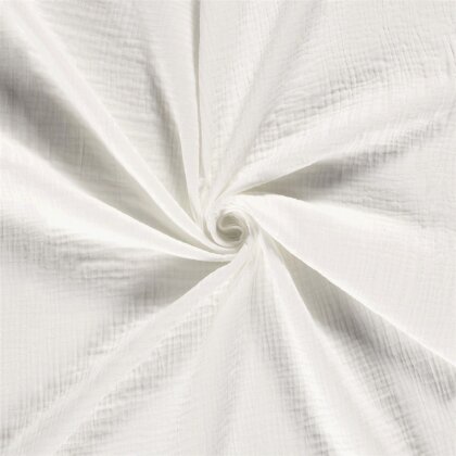 Winter - Dreilagiger Musselin Uni - creme
