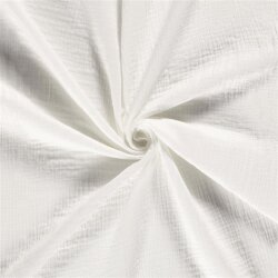 Winter - Dreilagiger Musselin Uni - creme