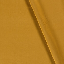 Baumwolljersey *Mila* Uni - dunkel curry
