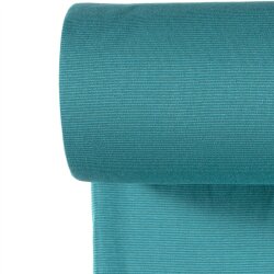 Ringelbündchen Streifen 1mm türkis/grün