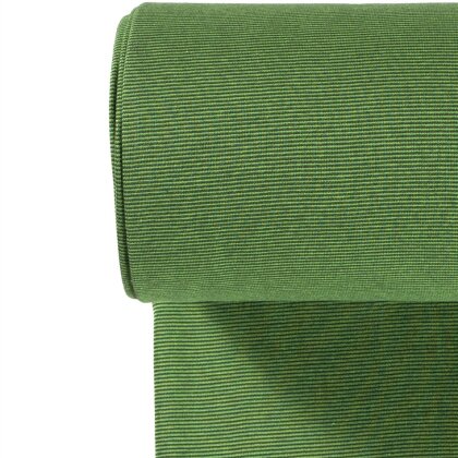Ringelbündchen Streifen 1mm grün/dunkelgrün