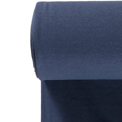 Ringelbündchen Streifen 1mm jeansblau/nachtblau