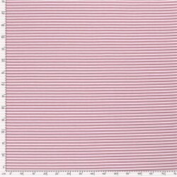 Baumwolljersey Glücksstreifen 5mm - antik pink