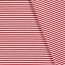 Baumwolljersey Glücksstreifen 5mm - rot