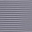 Baumwolljersey Streifen 10mm - dunkelblau/weiss