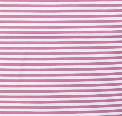 Baumwolljersey Streifen 10mm - altpink/weiss