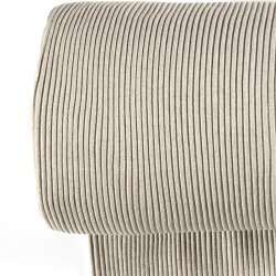 Schwere grob-Ripp-Bündchen *Marie* 3x3 - beige meliert