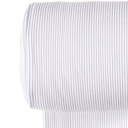 Schwere grob-Ripp-Bündchen *Marie* 3x3 - weiß