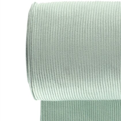 Schwere grob-Ripp-Bündchen *Marie* 3x3 - ghost green
