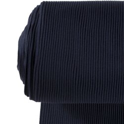 Schwere grob-Ripp-Bündchen *Marie* 3x3 - nachtblau