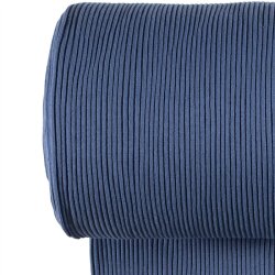Schwere grob-Ripp-Bündchen *Marie* 3x3 - jeansblau