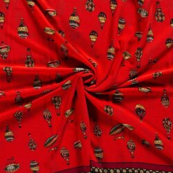 Crêpe Chiffon Heißluftballons wassermelone