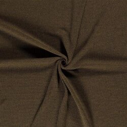 Baumwollstrick *Marie* Uni melange - olive