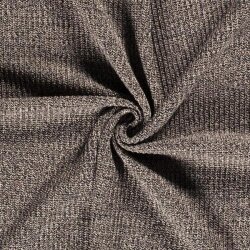 Baumwollstrick *Marie* Uni melange - beige