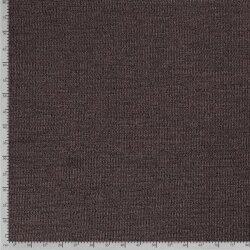 Baumwollstrick *Marie* Uni melange - dunkelbeige