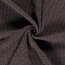 Baumwollstrick *Marie* Uni melange - dunkelbeige