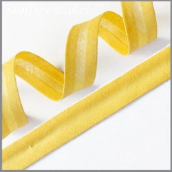 3 Meter - Schrägband Baumwolle 2cm gelb