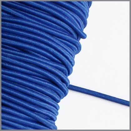 5 Meter - Gummikordel - royalblau - 3 mm