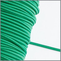 5 meter -  Gummikordel - minze - 3 mm