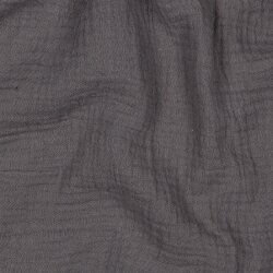Musselin Uni *Gerda* BIO~Organic - steingrau
