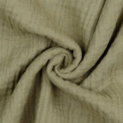 Musselin Uni *Gerda* BIO-Organic - taupe
