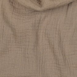 Musselin Uni *Gerda* BIO~Organic - taupe