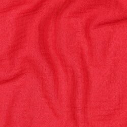 Musselin Uni *Gerda* BIO~Organic - kirschrot
