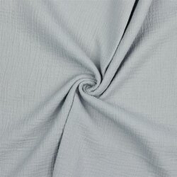 Musselin Uni *Gerda* BIO-Organic - lichtgrau