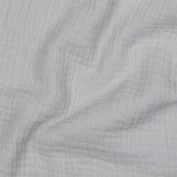 Musselin Uni *Gerda* BIO~Organic - lichtgrau
