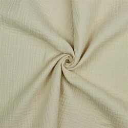 Musselin Uni *Gerda* BIO-Organic - beige
