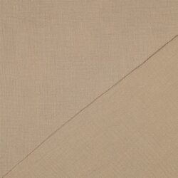 Musselin Uni *Gerda* BIO~Organic - dunkelbeige
