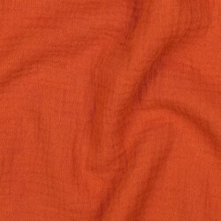Musselin Uni *Gerda* BIO~Organic - rostorange