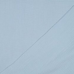 Musselin Uni *Gerda* BIO~Organic - babyblau
