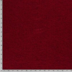 Strickfleece *Marie* Uni - meliert dunkelrot
