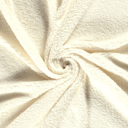 Kuschelteddystoff Kunstfell - creme
