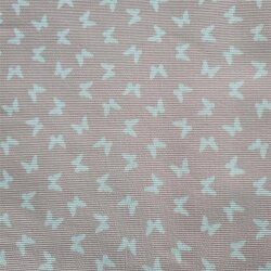 Baumwollstoff Piqué Mini Schmetterlinge - rosa