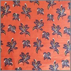 Ganzjahressweat Brushed Blumen - rostrot