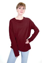 Romanit Jersey "Punta di Roma" *Marie* Uni - weinrot