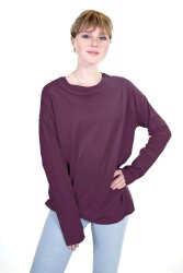Romanit Jersey "Punta di Roma" *Marie* Uni - antikweinrot