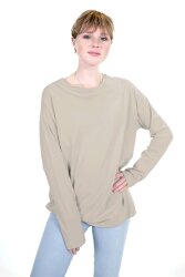 Romanit Jersey "Punta di Roma" *Marie* Uni - kaltbeige
