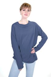 Romanit Jersey "Punta di Roma" *Marie* Uni - antikjeansblau