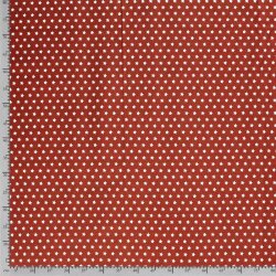 Baumwollpopeline Sterne 10 mm - rost