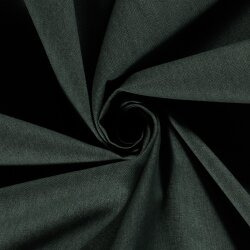 Interieurstoff Leinen-Optik Uni - dunkel oliv