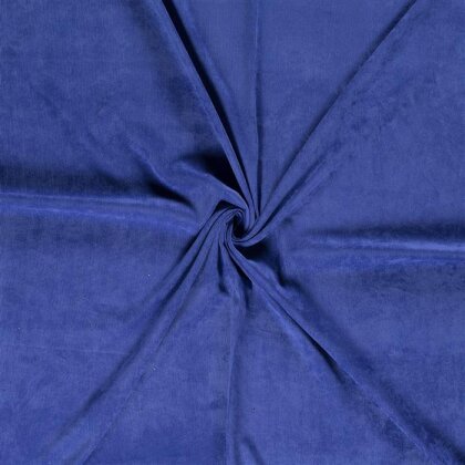 Feincord *Mila* Uni - royalblau