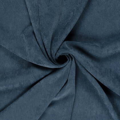 Feincord *Mila* - stahlblau